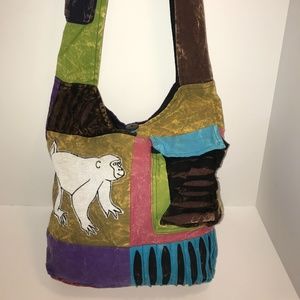 Distressed Dyed Monkey Hobo